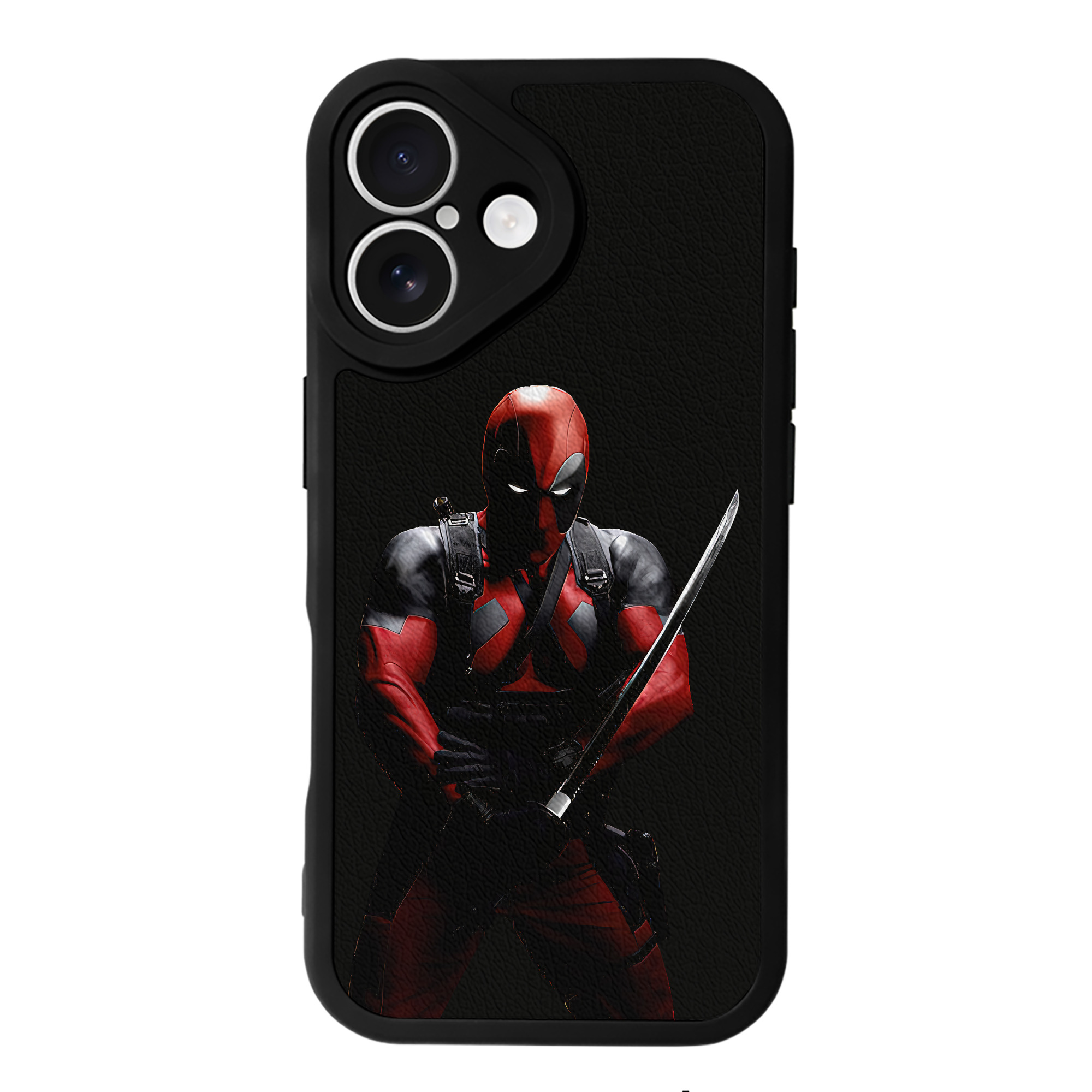 （画像用） Deadpool デッドプール 【iPhone 16シリーズ対応】シリコンスマホケース（レザー調） 材質：シリコン